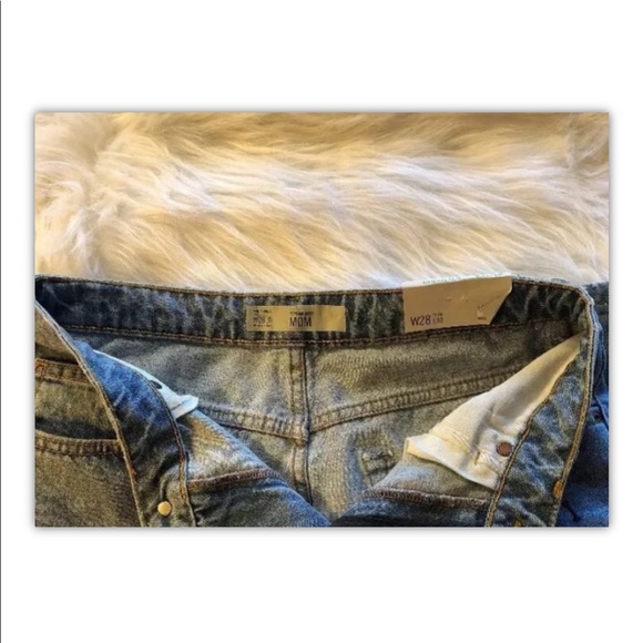 Topshop Womens Moto Mom High Waist Graffiti Jeans - Picture 9 of 9